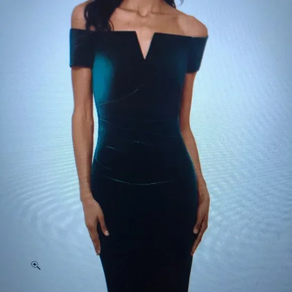xscape velvet off the shoulder dress Amazon.com: Xscape Women's Off The Shoulder Sweetheart Neckline Long Lace Dress (Standard & Petite), Burgundy, 4 : Clothing, Shoes & Jewelry
